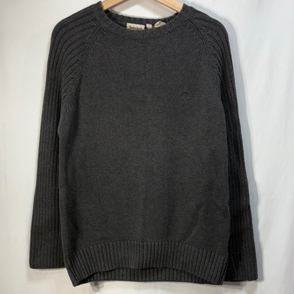 🐻 Timberland cotton, charcoal Crewneck Sweater